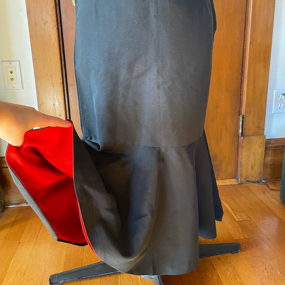 1950s black mermaid wiggle skirt rare - Picture 2 of 6